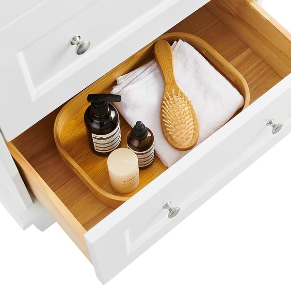 Nora White 24" Single Vanity with Pure White Quartz Top