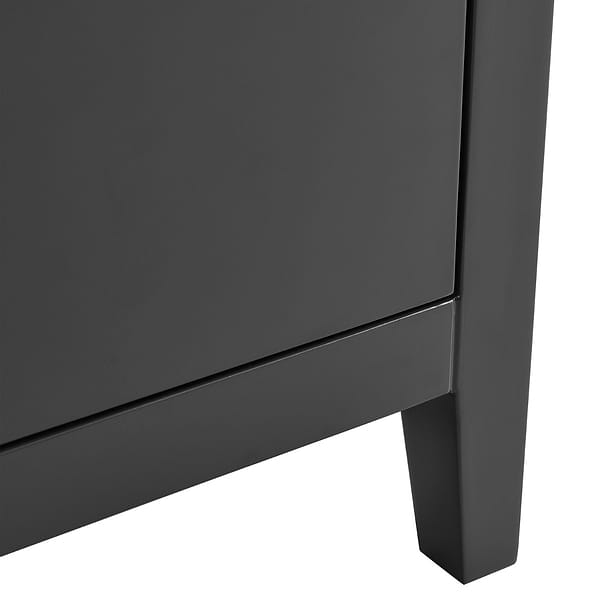 Iconic Charcoal and Gold 30" Single Vanity with Pure White Quartz Top