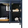 Province Navy and Gold 36" Single Vanity with Pure White Quartz Top