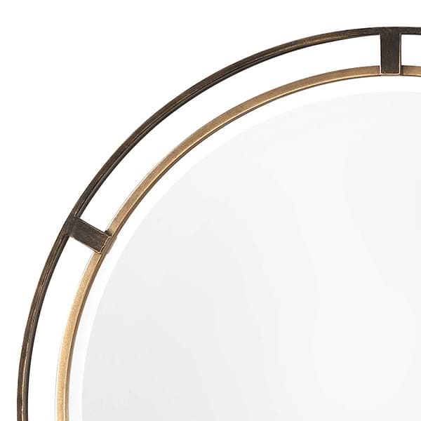 Davry Bronze 36" Round Mirror