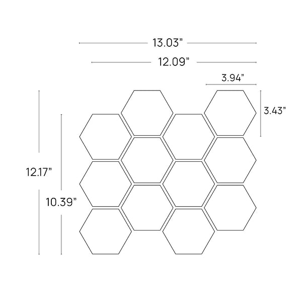 Crema Marfil Beige 4" Hexagon Polished Marble Mosaic Tile