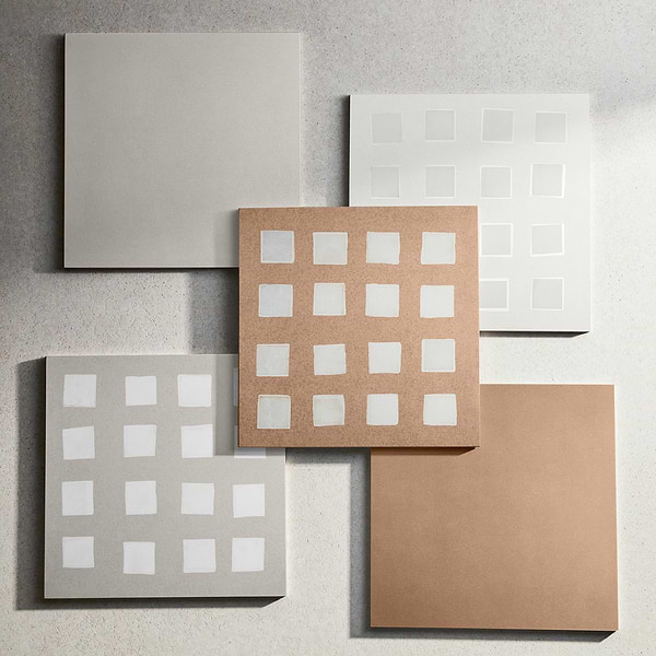Bariazzo Deco Ivory White 36x36 Semi-Polished Porcelain Tile