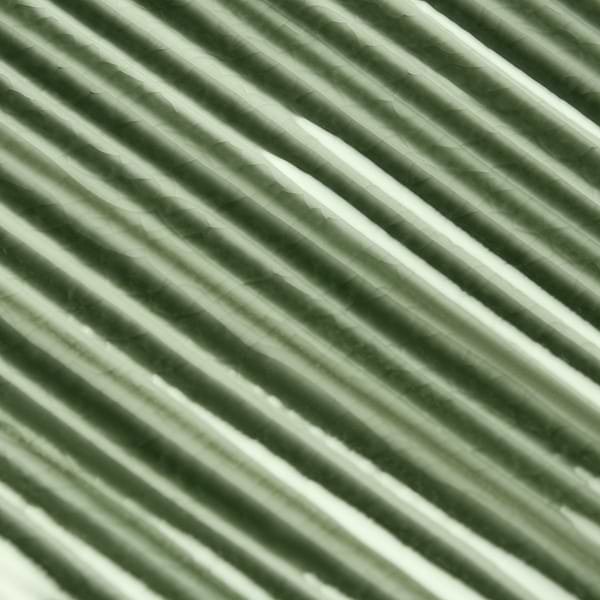 Nabi Subway Fern Green 4.5x9 Fluted Ridged Crackled Glossy Glass Tile