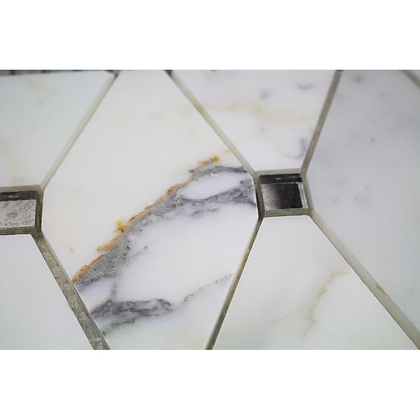 Kelli Ellis Alexa Border Marble and Mirror Tile