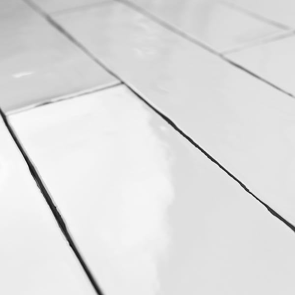 Lancaster Bianco White 3x12 Polished Ceramic Subway Wall Tile