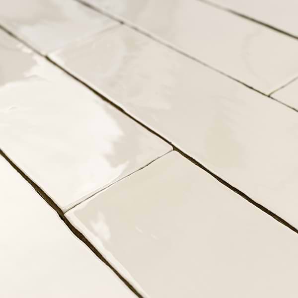 Lancaster Vanilla Cream Ivory 3x12 Polished Ceramic Subway Tile