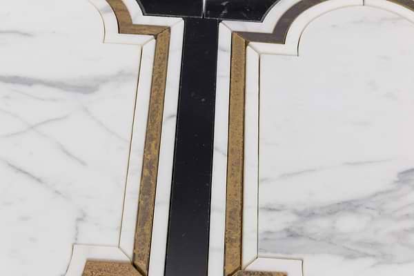 Inara Cavalier Brass And Marble Tile