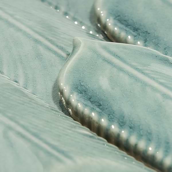 Disco-Quill Basil Polished Ceramic Mosaic