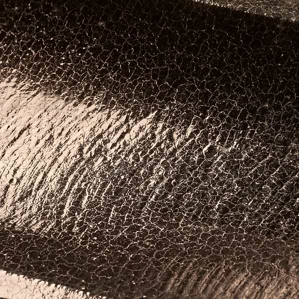 Lava Art Fluted Metallic Copper 6x36 3D Glossy Lava Stone Tile