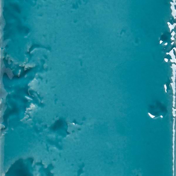 Corali Turquoise Blue 3x9 Textured Fish Scale Glossy Ceramic Tile