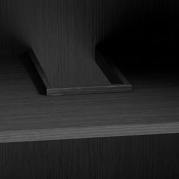 Emett Ebony Oak 36" Single Vanity with White Quartz Top by TileBar Studio Vanities, View 8, open zoomed image