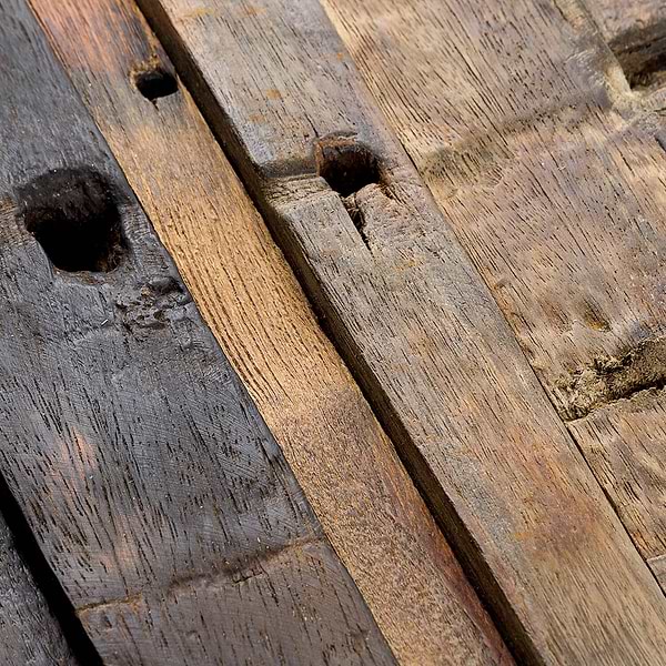 Driftwood Brownheart Wood Mosaic Tile