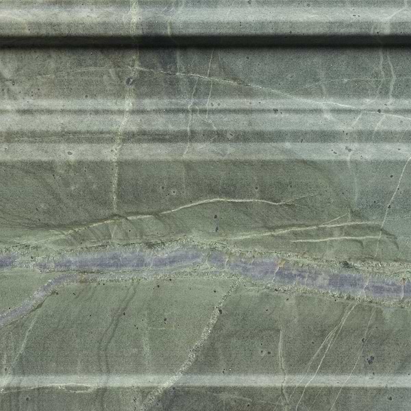 Tia Verde Green 5x12 Honed Marble Base Molding