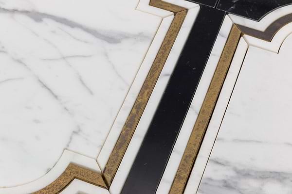 Inara Cavalier Brass And Marble Tile