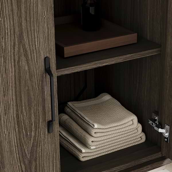 Setton Espresso Oak 48" Single Vanity without Top by TileBar Studio Vanities, View 9, open zoomed image