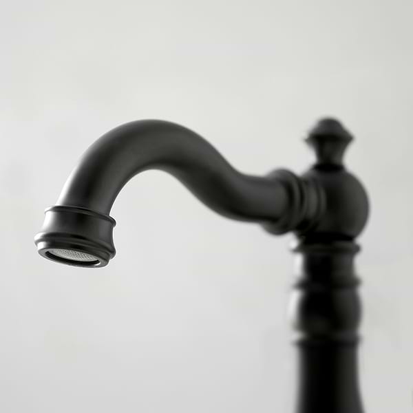 Greenpoint Matte Black 8" Widespread Bathroom Faucet With Pop Up Standard Drain