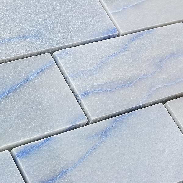 Blue Macauba 2x4 Polished Marble Tile 