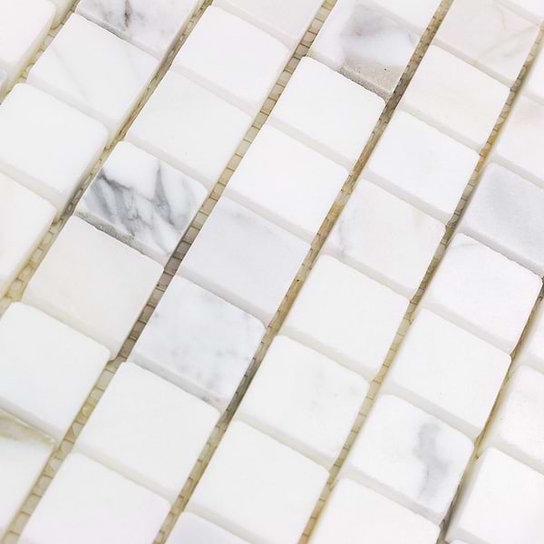 Calacatta 3/4x3/4 Squares Polished Marble Tile 