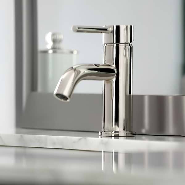 Lawrence Polished Nickel 2" Single Hole Bathroom Faucet With Pop Up Standard Drain