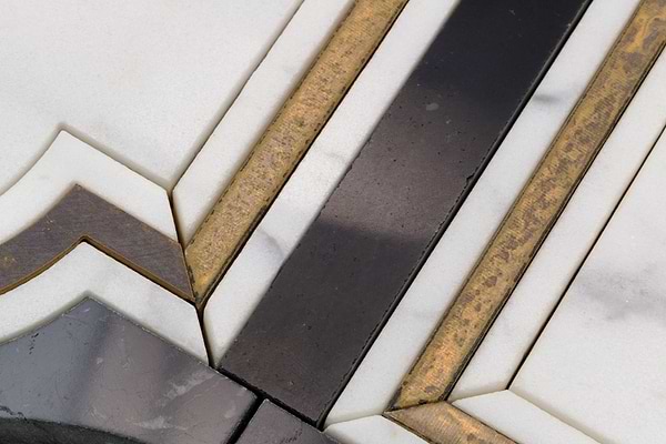 Inara Cavalier Brass And Marble Tile