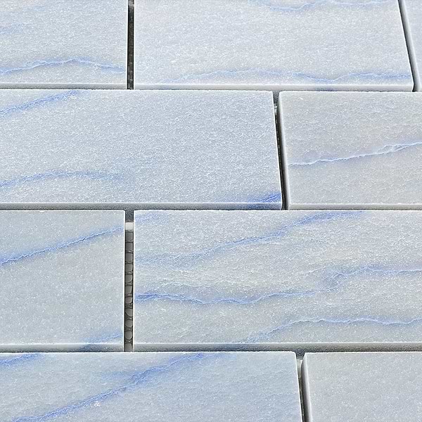 Blue Macauba 2x4 Polished Marble Tile 
