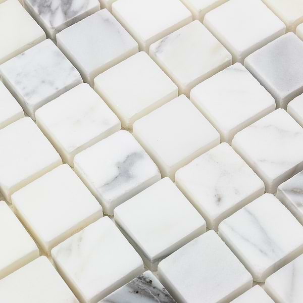 Calacatta 3/4x3/4 Squares Polished Marble Tile 