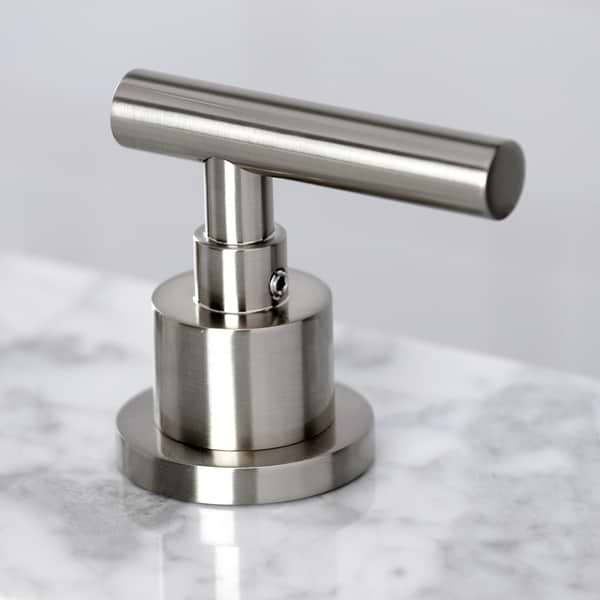 Astoria Brushed Nickel 10" Widespread Bathroom Faucet With Pop Up Standard Drain