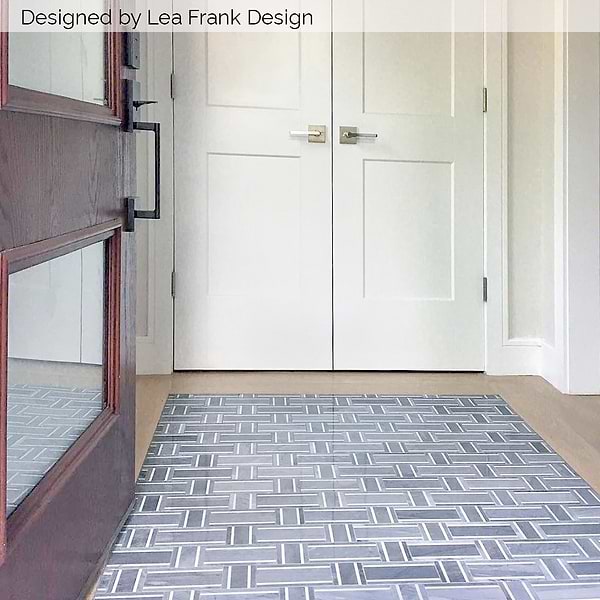Esplanade Tempest Gale Polished Marble Mosaic Tile