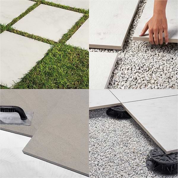 Era Silver Gray 24x36 2CM Limestone Look Matte Porcelain Paver