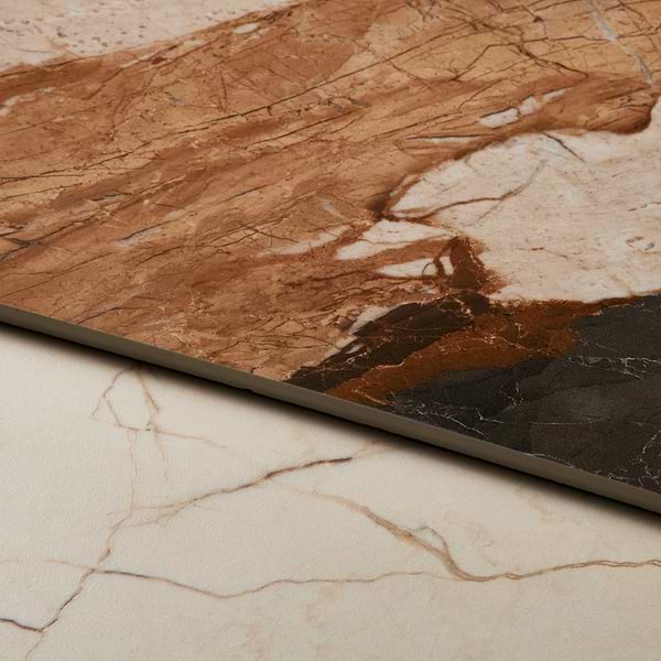 Marfino Breccia Sicilia Multicolor 24x48 Marble Look Polished Porcelain Tile