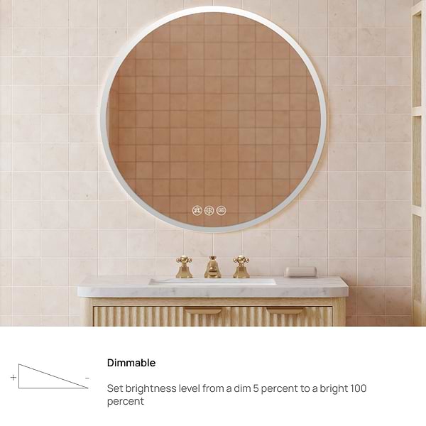 Rige 32" Round LED Mirror