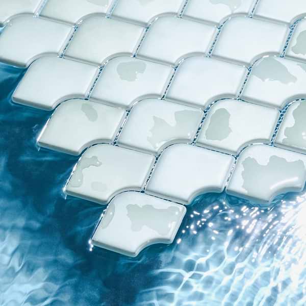 Suki Blue 2x3 Fishscale Matte Glass Mosaic Tile