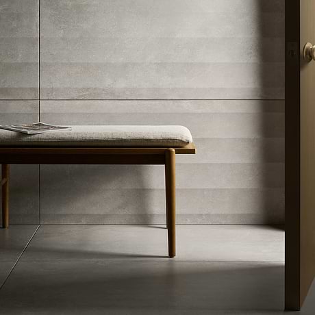 Lucreto Waves Taupe Gray 24x48 3D Concrete Look Matte Porcelain Tile
