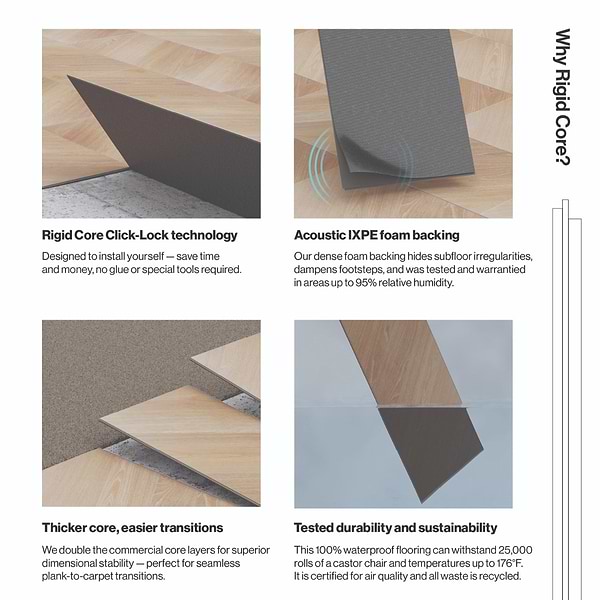 Stacy Garcia Fleetwood Chevron Dolphin Rigid Core Click 12x48 Luxury Vinyl Plank Flooring