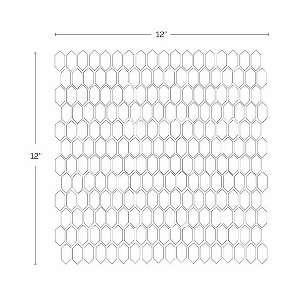 Flicker Gold 1/4" x 1" Polished Glass Mosaic Tile