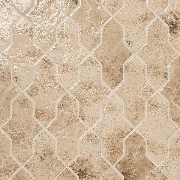 Greta Cruz Sand Beige 5x8 Glossy Textured Porcelain Tile