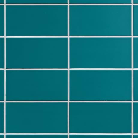 Stacy Garcia Maddox Teal Blue 4x8 Matte Ceramic Subway Wall Tile