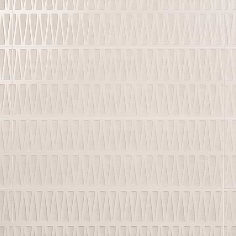 Terramay Deco White 12x36 3D Mixed Finish Matte Ceramic Tile