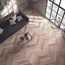 Soleras Avana Chevron Pattern 8x32 Matte Porcelain Wood Look Tile