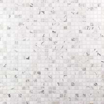 Calacatta 3/4x3/4 Squares Polished Marble Mosaic Tile