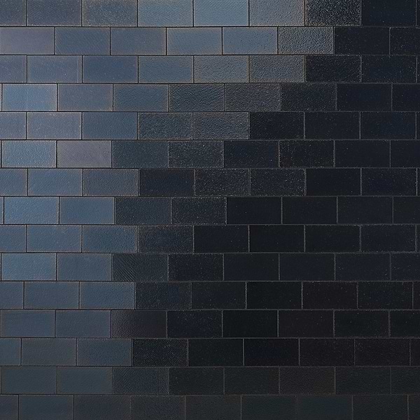 Magma Brick Iron Gray 3x6" Polished Lava Stone Tile