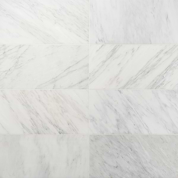 Asian Statuary 12x24 Honed Marble Tile 