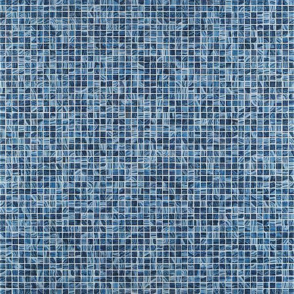 Swim Bali Blue 1x1 Glossy Glass Mosaic Tile