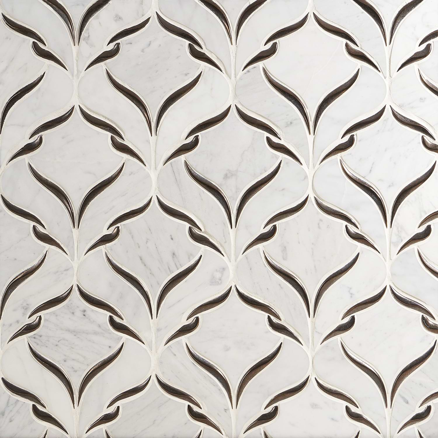 Valentina Carrara Polished Marble Mosaic Tile