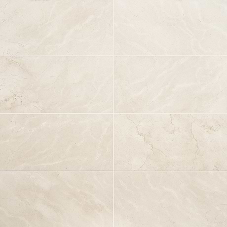 Crema Marfil 12x24 Honed Marble Tile