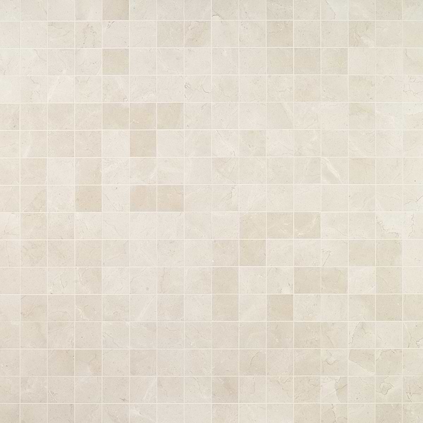 Crema Marfil Beige 3x3 Honed Marble Mosaic Tile