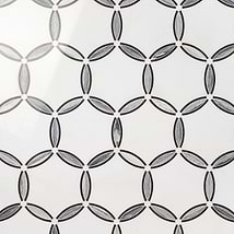 Celine Bianco White Polished Marble Mosaic Tile