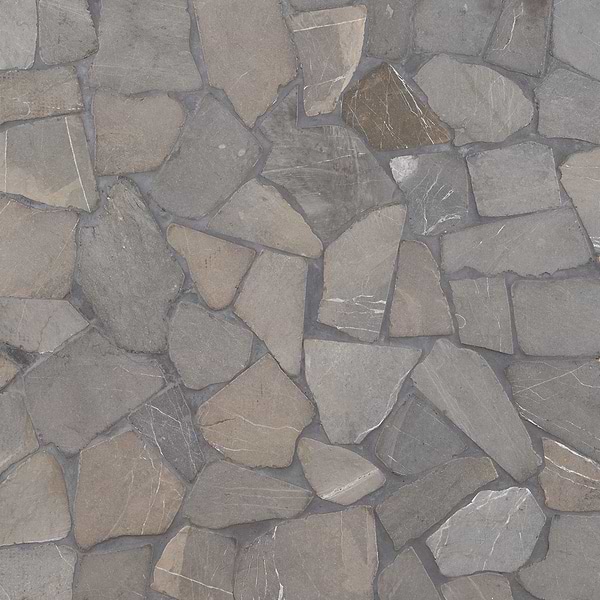 Nature Flagstone Jumbo Java Gray Honed Marble Mosaic Tile