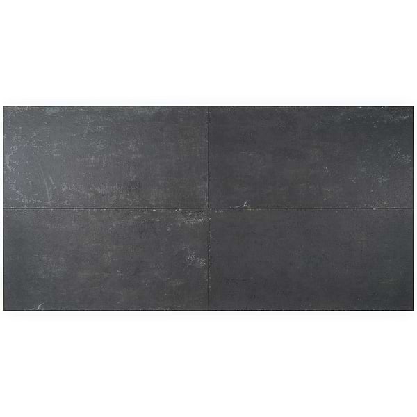 Portrait Black Gold 24x48 Matte Porcelain Tile