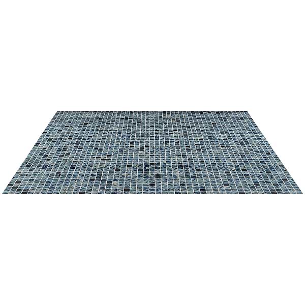 Swim Paradise Blue 1x1 Polished Glass Mosaic Tile